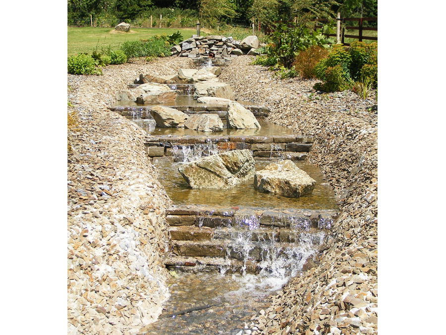 pond liner water streams